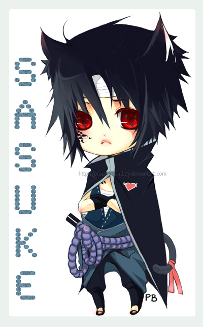 Chibi Sasuke creado por ProdigyBombay, publicado en Deviantart